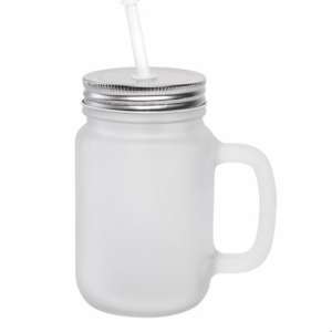 12oz Frosted Sublimation Mason Jar