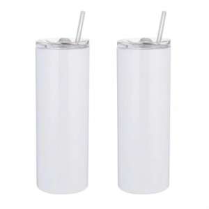 Stainless Steel 20oz Skinny Tumbler White