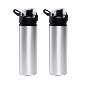 Aluminium 750ml Water Bottles Silver