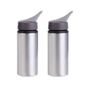 Aluminium 650ml Water Bottles Silver