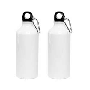 Aluminium 600ml Water Bottles White